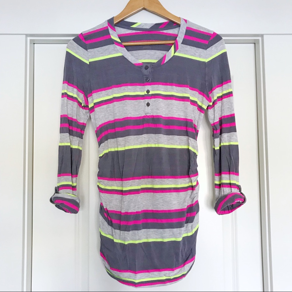 Liz Lange Maternity | Striped Henley Tee